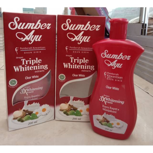 Jual SUMBER AYU PEMBERSIH KEWANITAAN TRIPLE WHITENING 200ml