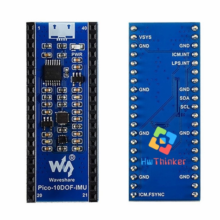 Jual IMU GYRO Magneto Accelerometer 10 DOF ICM20948 for Raspberry Pi ...