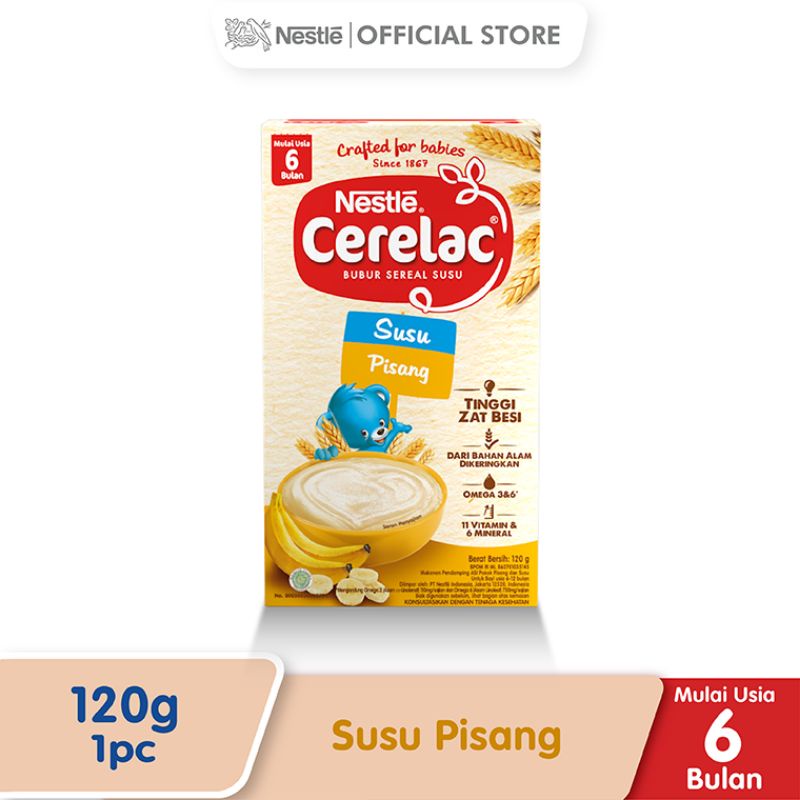 Jual Nestle Cerelac 6+ rasa susu pisang 120g | Shopee Indonesia