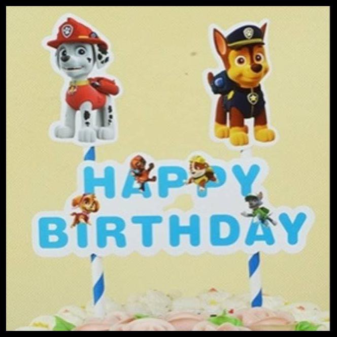 Jual CAKE TOPPER HAPPY BIRTHDAY PAW PATROL | Shopee Indonesia