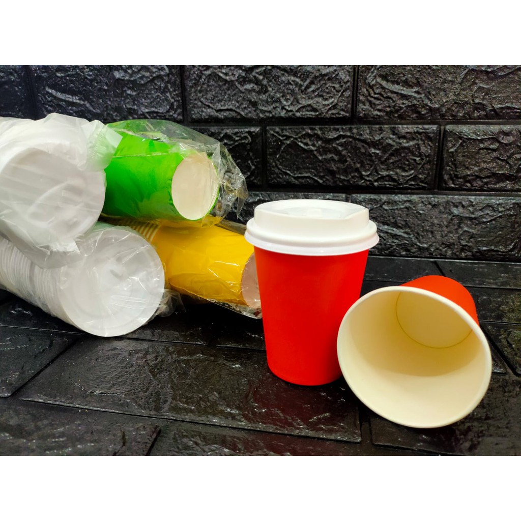 Jual PAPER CUP WARNA POLOS 9 OZ(240ML)@50PCS (WARNA RANDOM) | Shopee ...