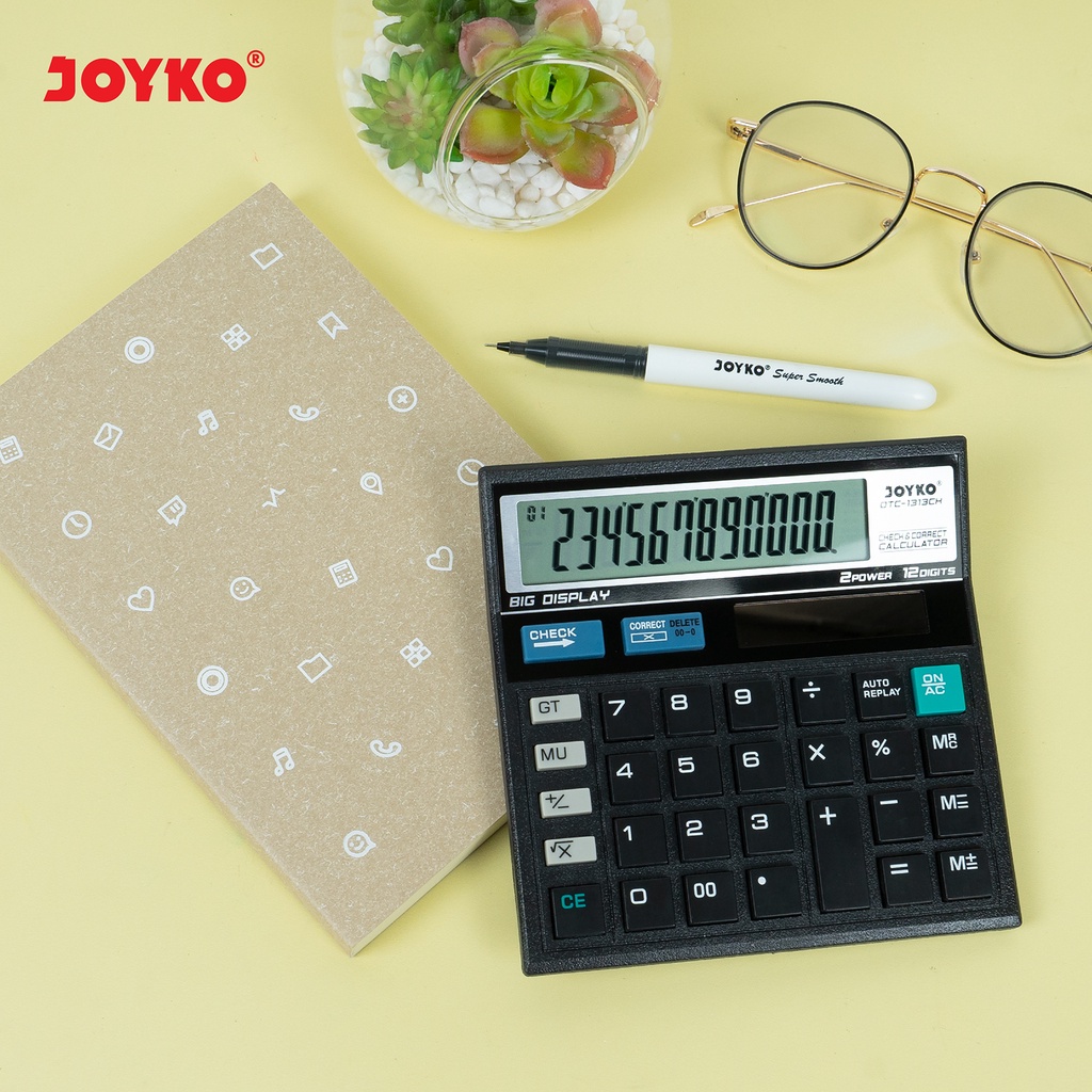 Calculator Kalkulator Joyko DTC-1313CH 12 Digits Check Correct (4)