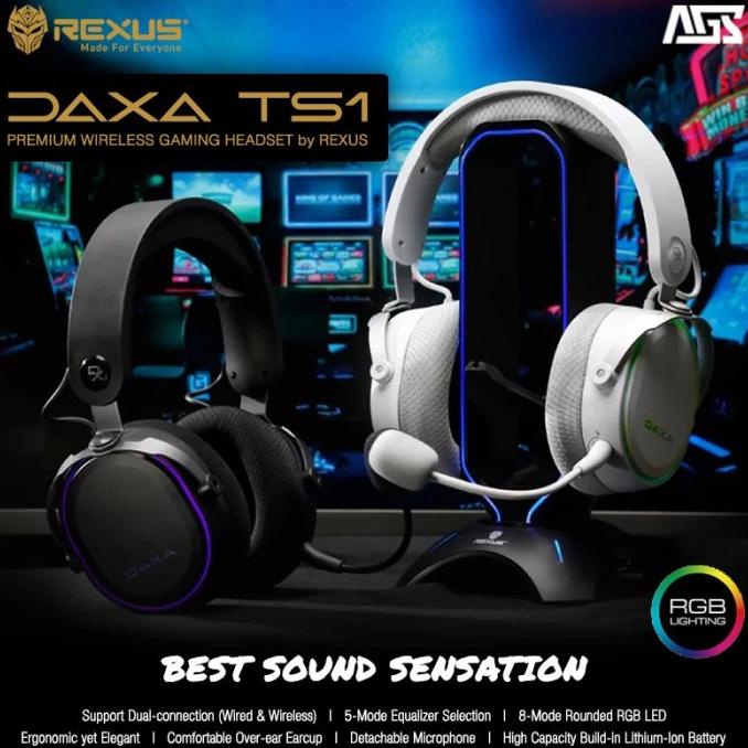Jual Rexus Daxa Ts1 Wireless With Equalizer Gaming Headset Shopee