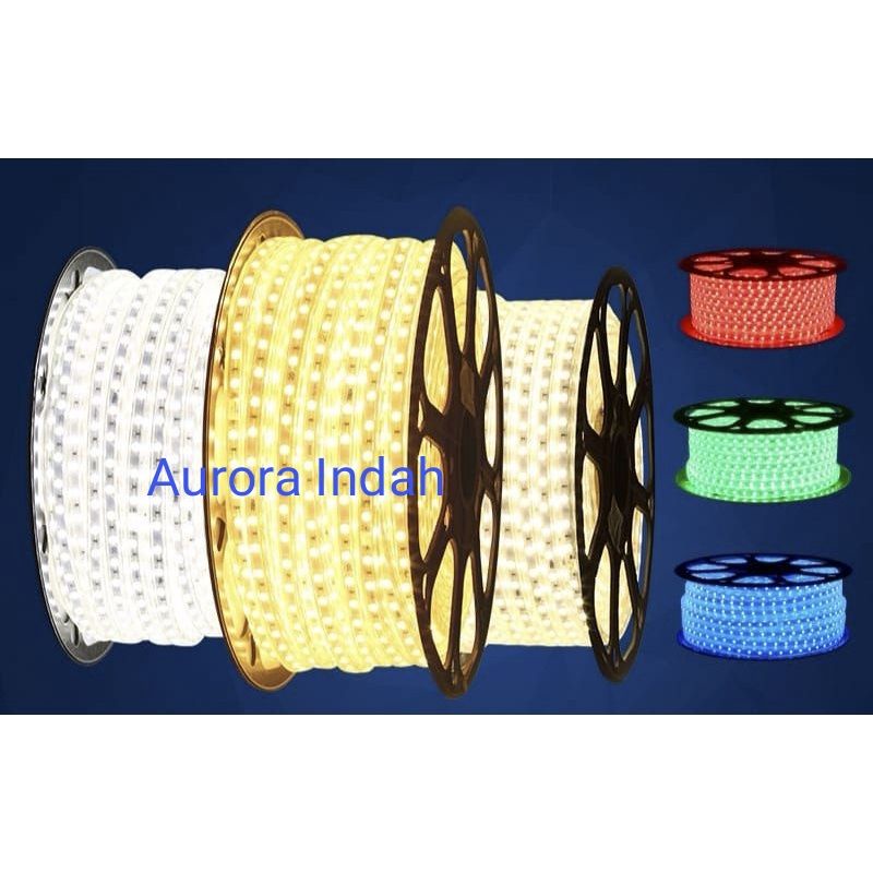 Jual Lampu Led Strip Selang Smd Ac V Meteran M Full Soket Pcs Outdoor Shopee