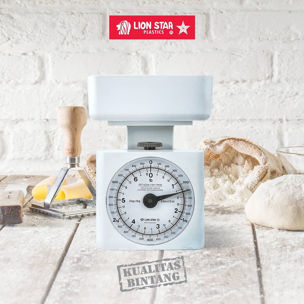 Jual Royal Scale 3KG KS-4 LION STAR Timbangan Dapur/ TImbangan membuat ...