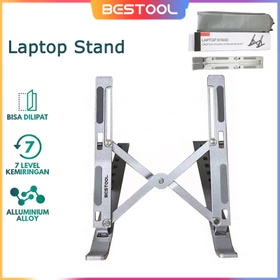 BESTOOL Laptop Stand Holder Portable Dudukan Tablet Aluminium Multifungsi Adjustable 7 Level