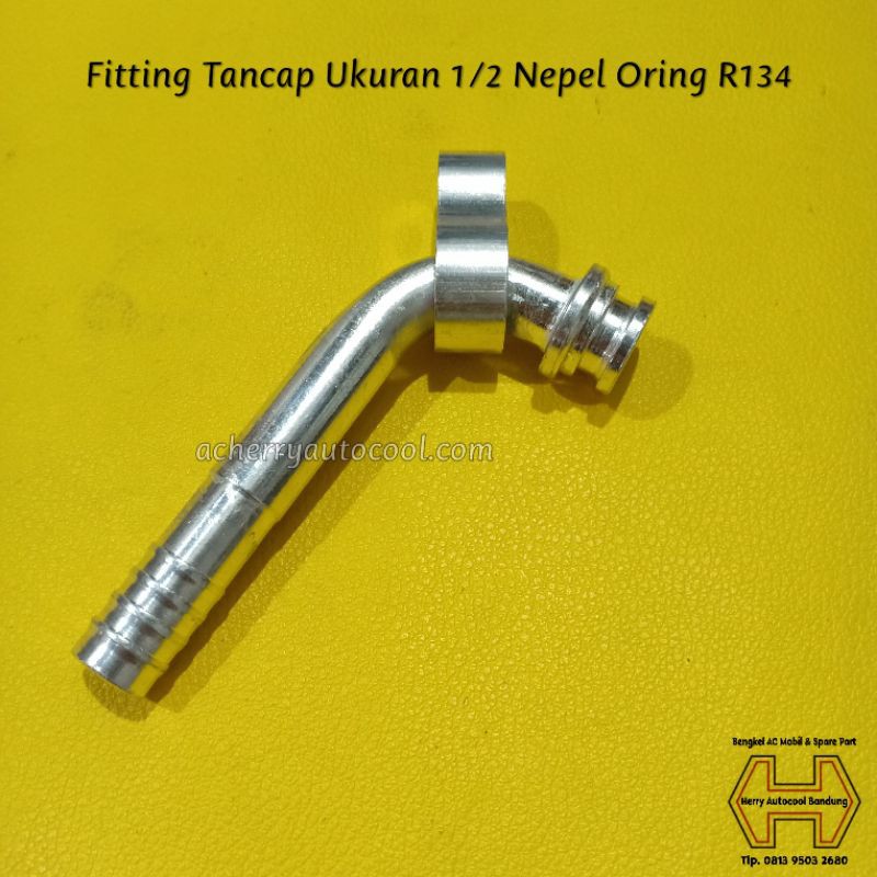 Jual Fitting Tancap Ukuran 1/2 Nepel Oring R134 Bengkok | Shopee Indonesia