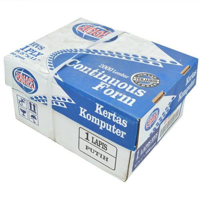 Jual Continuous form rangkap 1 ply SIDU | Shopee Indonesia