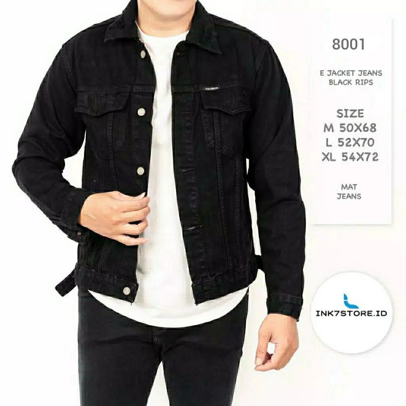 Jaket jeans black online