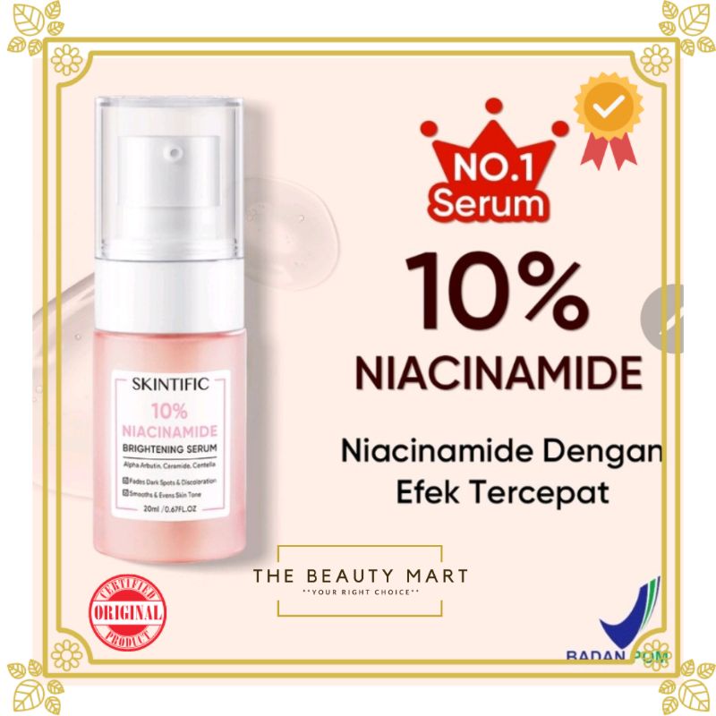 Jual SKINTIFIC 10 % Niacinamide Brightening Serum Glowing Skin 10ml ...