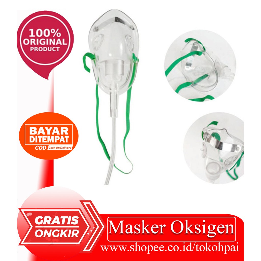 Jual Masker Oksigen Dewasa/Masker Oxygen/Oxigen Mask Dewasa | Shopee ...