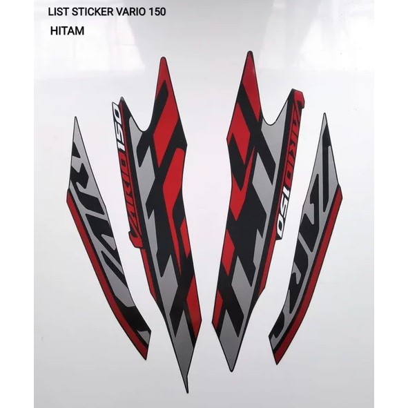 Jual Striping Lis Sticker Honda All New Vario 150 2020 Hitam Shopee