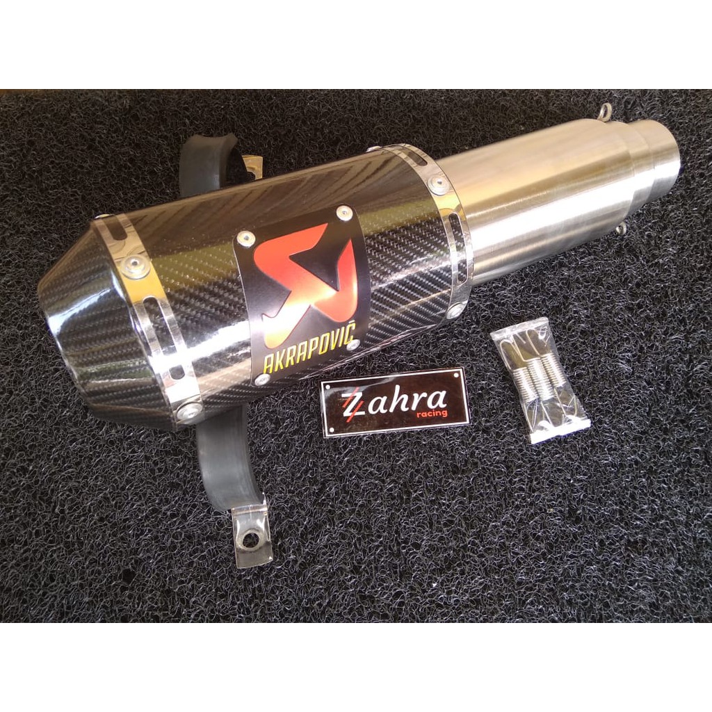 Jual knalpot racing akrapovic GP M1 lorenzo karbon | Shopee Indonesia