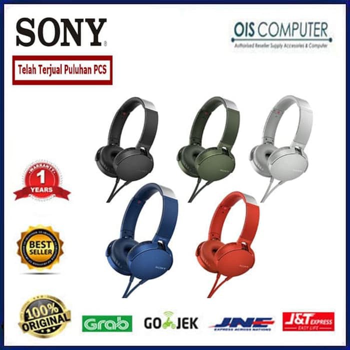 Jual Sony Extra Bass Headphone Mdr Xb550ap Headset Sony Mdr Xb550ap Blue Shopee Indonesia 3678