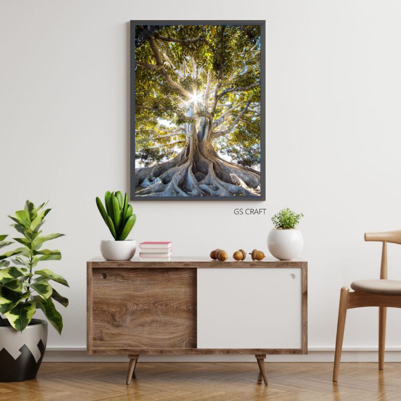 Jual Frame Kayu Canvas Dinding Tema Pohon Ukuran 50x80cm | Shopee Indonesia