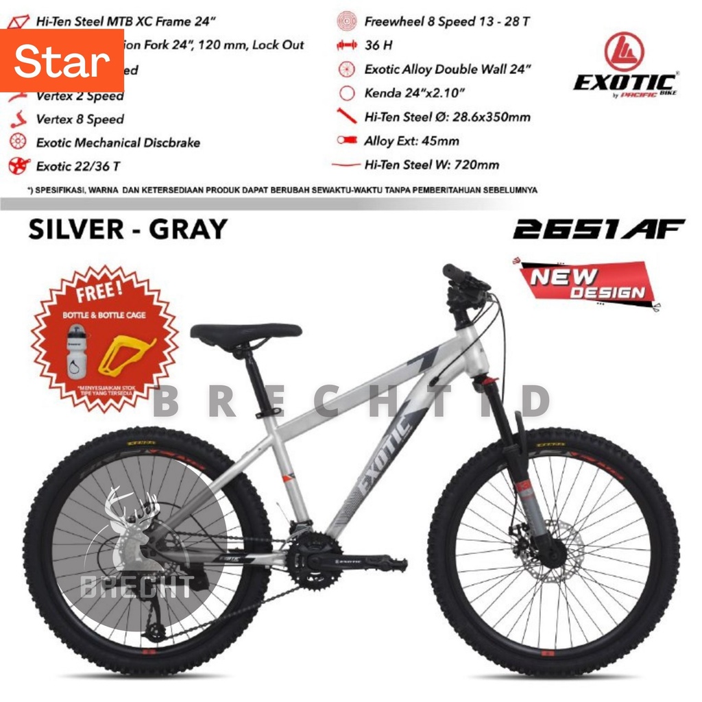 Jual Sepeda Gunung Mountain Bike Mtb Exotic Et Hi Teen Steel