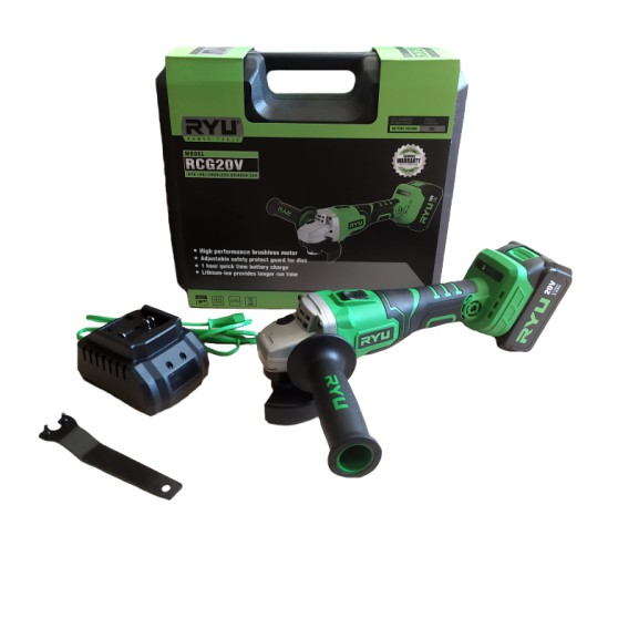 Jual RYU RCG20V Mesin Gerinda Tangan Baterai / Cordless Angel Grinder ...