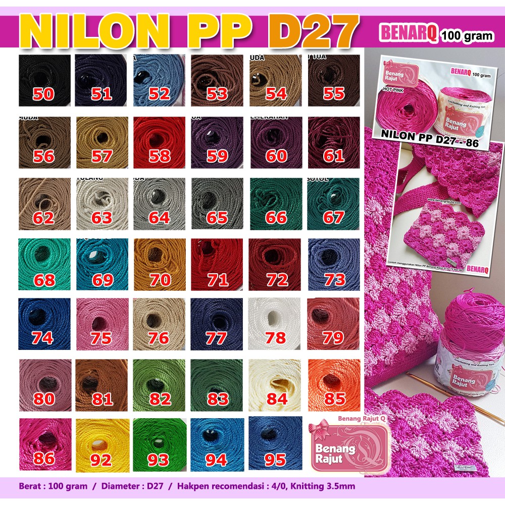 Jual KATALOG TOKO BENANG RAJUT NILON PP D27 yani_brq BAHAN KUAT PILIHAN ...