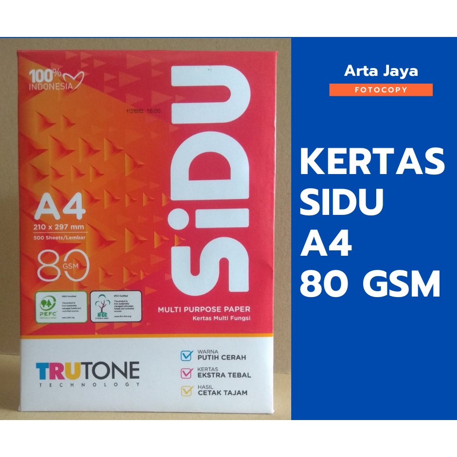 Jual KERTAS HVS SIDU A4 80 GSM | Shopee Indonesia