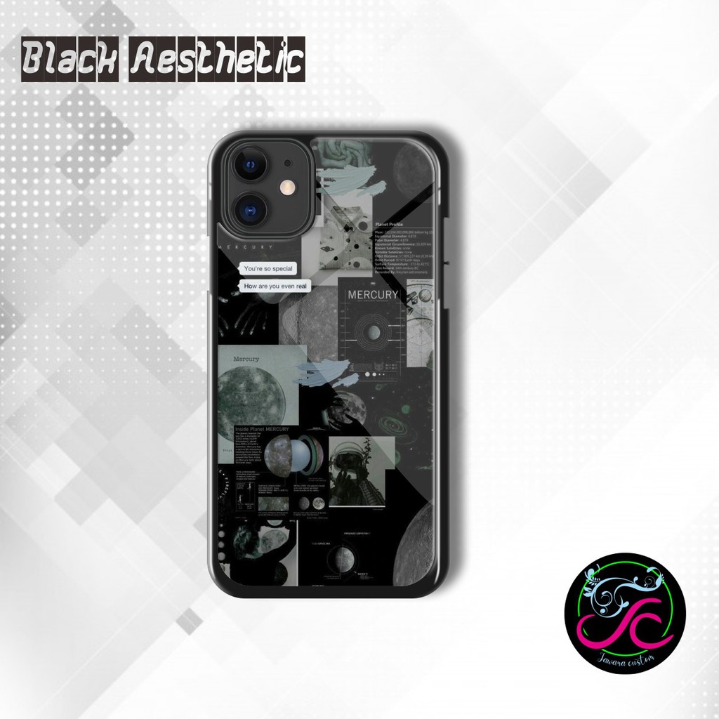 Iphone X Black Phone Case ClickAway Back Cover For Apple Iphone X