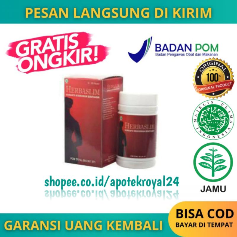 Jual GROSIR OBAT HERBASLIM ASLI ORIGINAL OBAT HERBA SLIM PELANGSING ...
