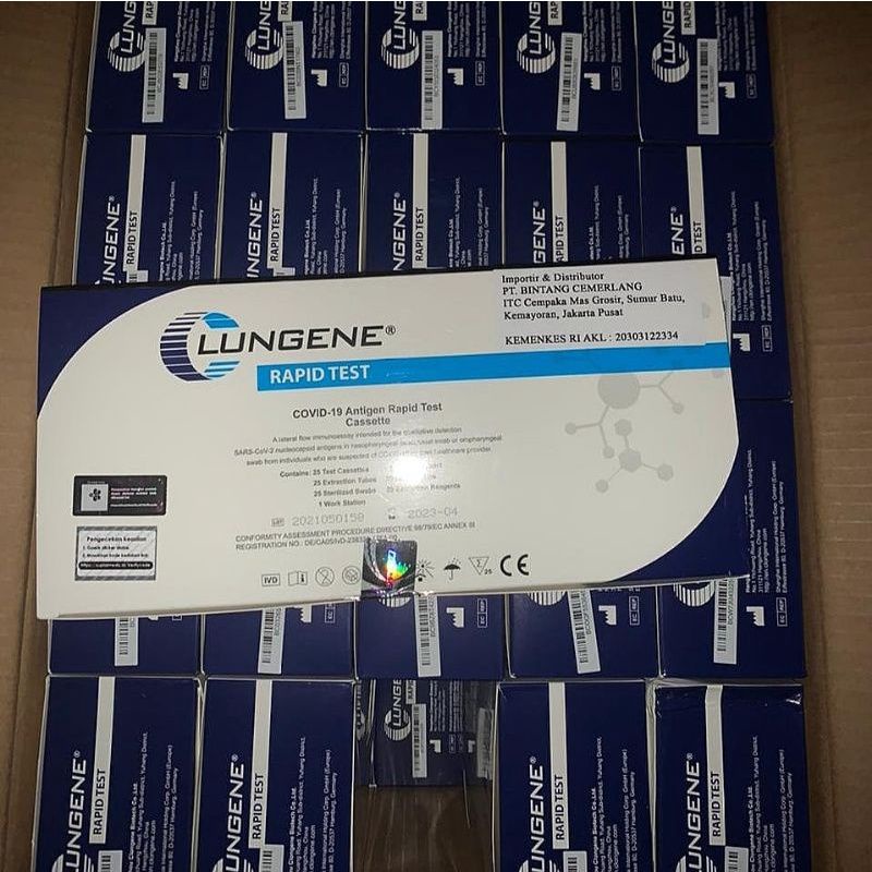 Jual Alat Test Swab Antigen Mandiri / Alat Test Hidung 25 Pcs | Shopee ...