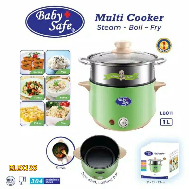 Jual ELEK125 SLOW COOKER BABY SAFE MULTI FUNCTION COOKER LB011 Shopee