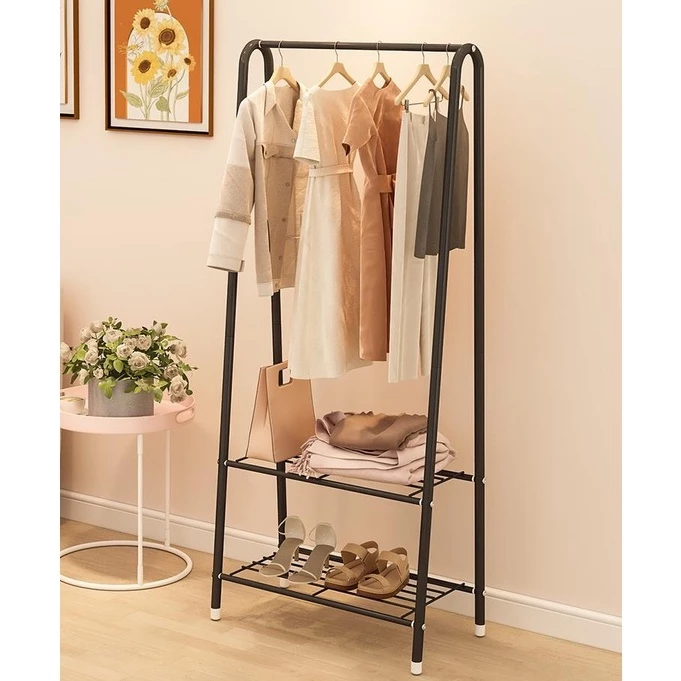 UNIK88 Rak Baju dengan 2 tingkat / Rak Gantungan Baju | AutoStock