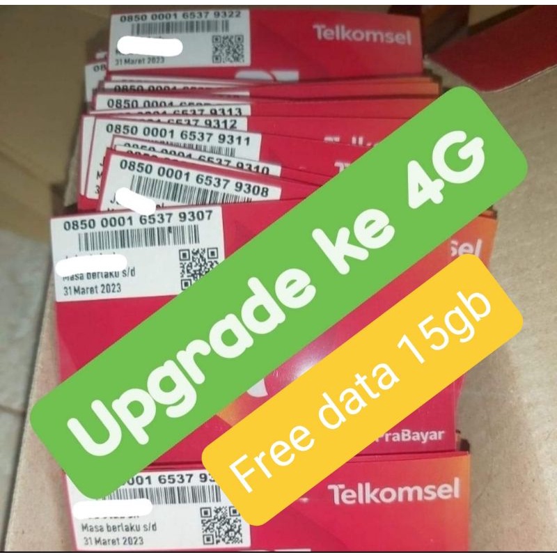 Jual kartu upgrade ke 4G telkomsel semua area Shopee Indonesia