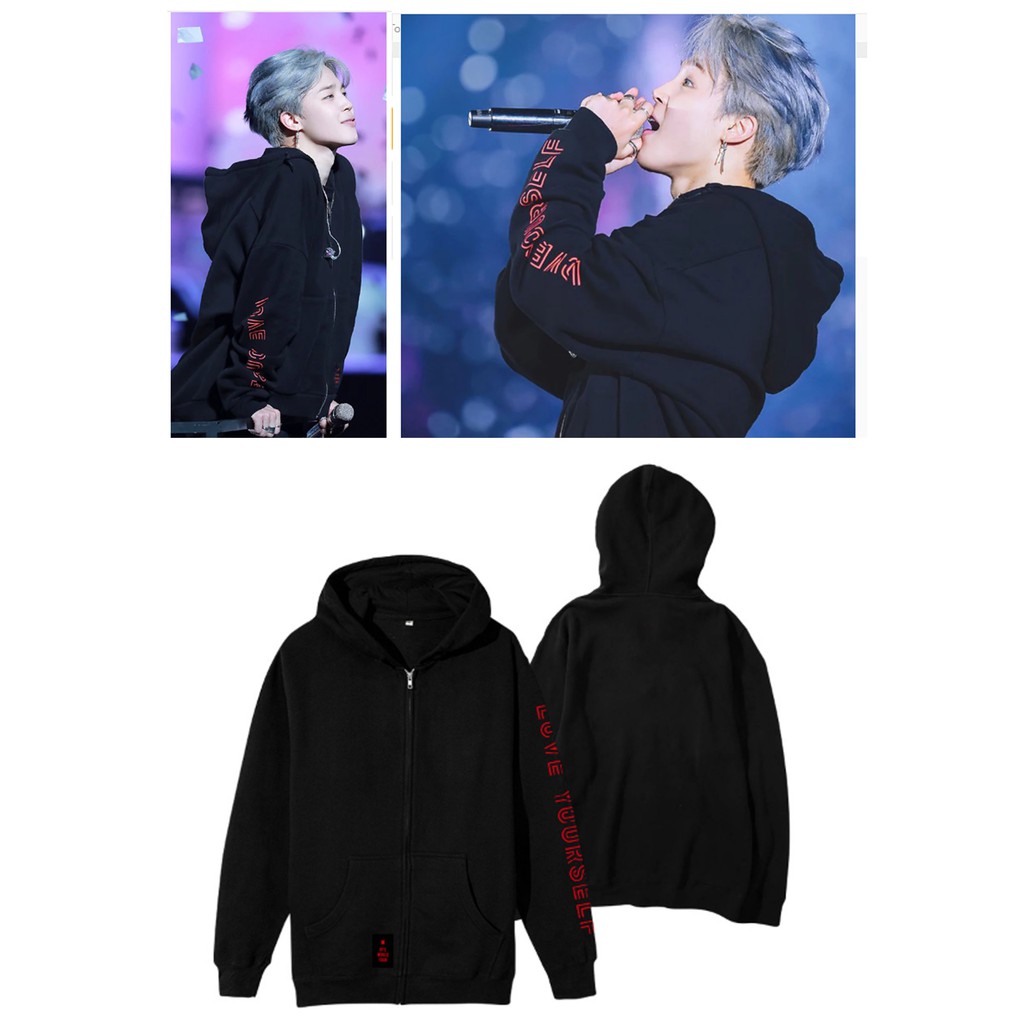 Jual Hoodie BTS JIMIN LOVE YOUR SELF WORLD TOUR Shopee Indonesia