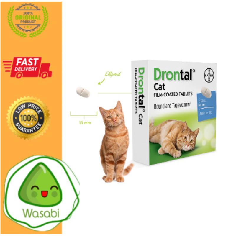 Jual Drontal Cat - Obat Cacing Kucing Dewormer Original | Shopee Indonesia