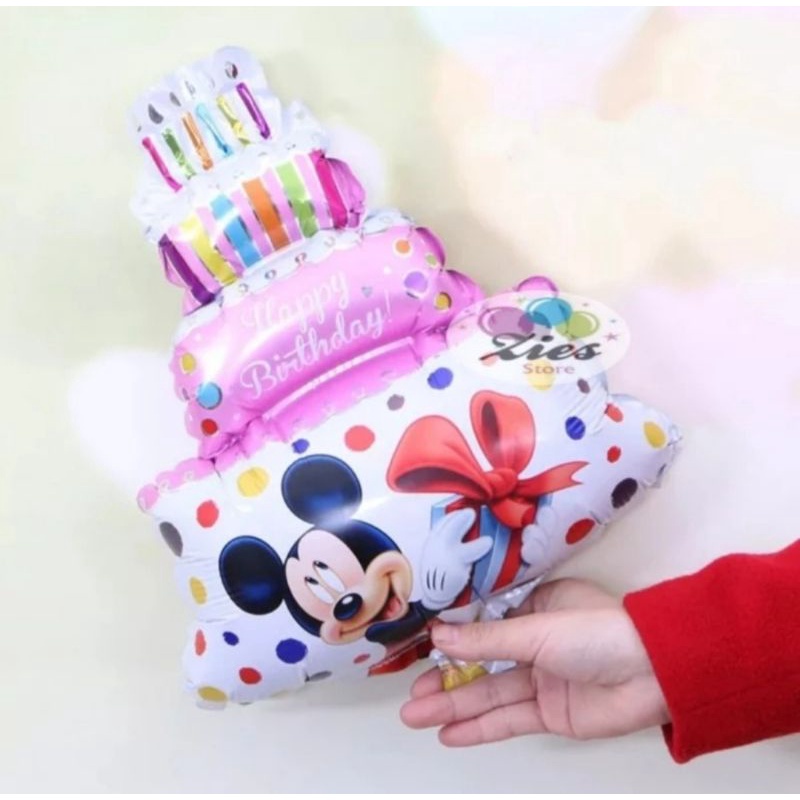 Jual Balon foil kue ulang tahun minnie mickey mouse | Shopee Indonesia