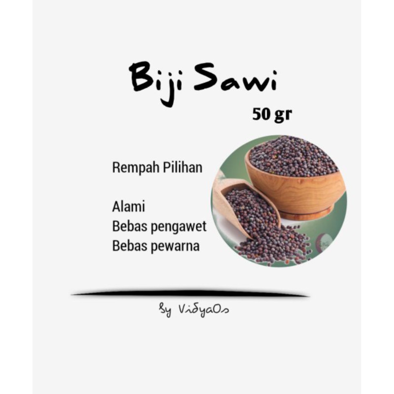 Jual Biji Sawi Hitam Mustard Seed Kadu Pilihan 50gr Shopee Indonesia