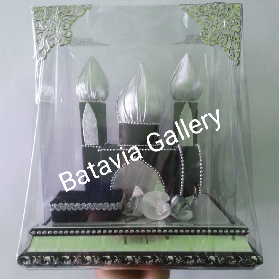 Jual Kotak Box Tempat Mahar Perhiasan Bentuk Masjid / Mahar Seserahan ...