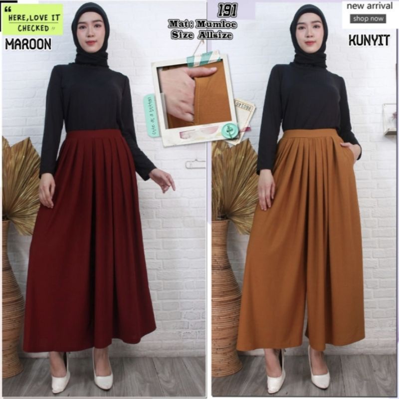 Jual Kulot Rempel ALENA Kulot Lebar Premium Kulot Fashion Wanita ...
