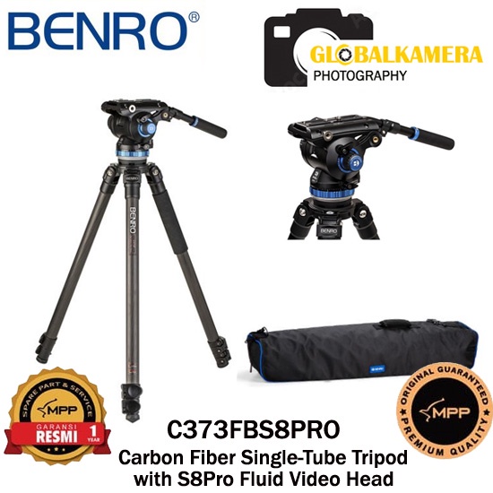 Trépied Benro C373F Carbone Avec Rotule S8 PRO (état Neuf)