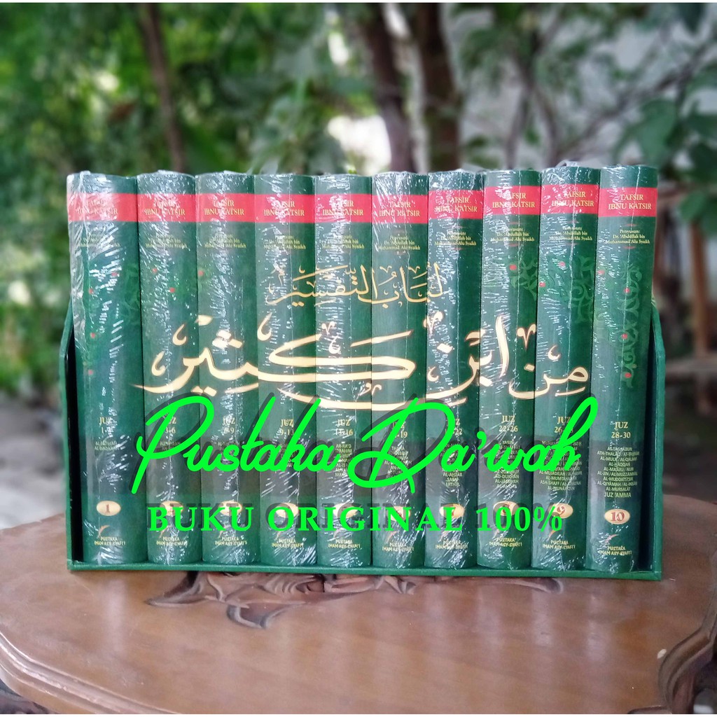 Jual Tafsir Ibnu Katsir Pustaka Imam Asy Syafi I Original Set Lengkap Jilid Bonus Box