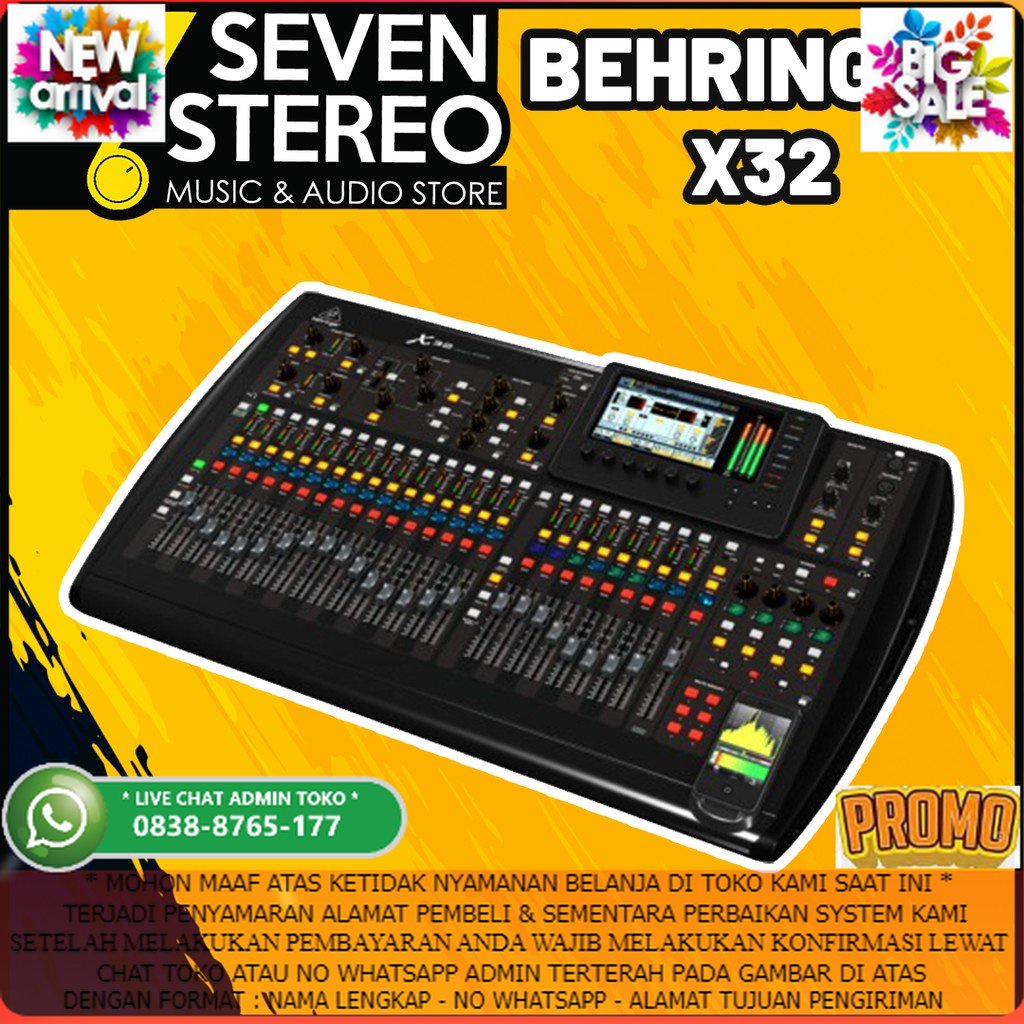 Jual Behringer X32 [ X 32 ] Digital Audio Mixer 40 Input With Midas ...