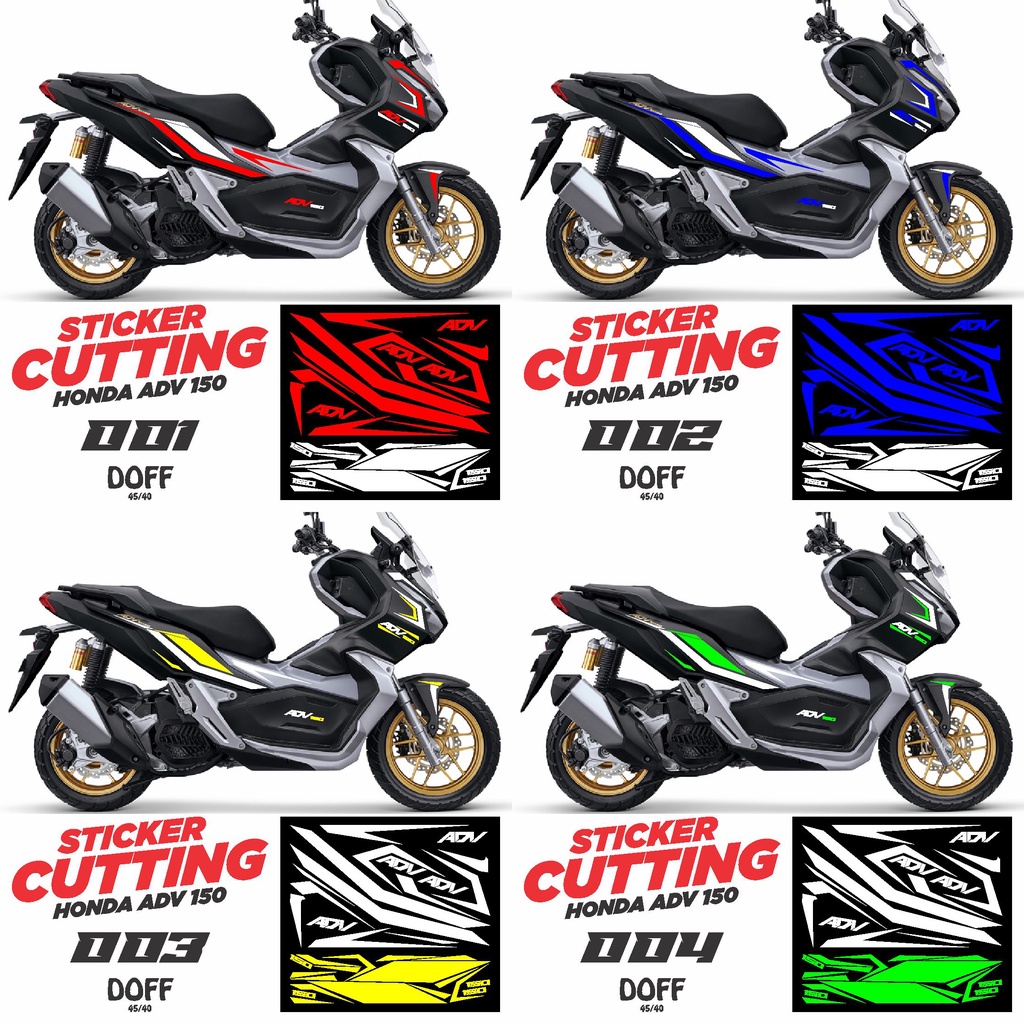 Jual Sticker List Cutting Body Motor Honda ADV 150 Variasi AR-03 Doff ...