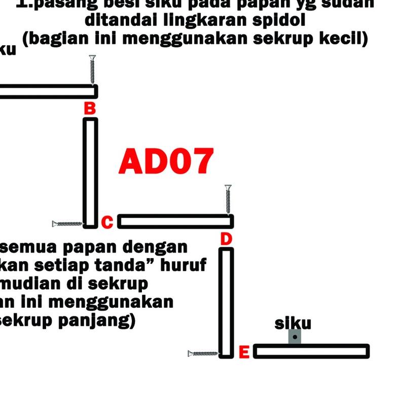 Jual rak ambalan dinding minimalis zig zag - AD07 / hiasan dekorasi ...