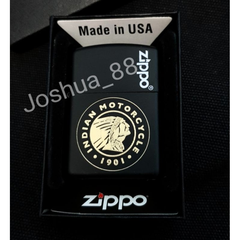 Jual Jual zippo Indian Motorcycle black matte bisa ukir nama | Shopee  Indonesia