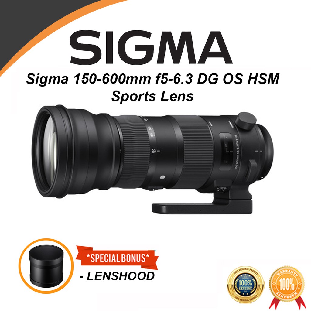 シグマ SIGMA 150-600 F5-6.3 DG OS HSM Sports Canon キヤノン EF マウント レンズ - カメラ