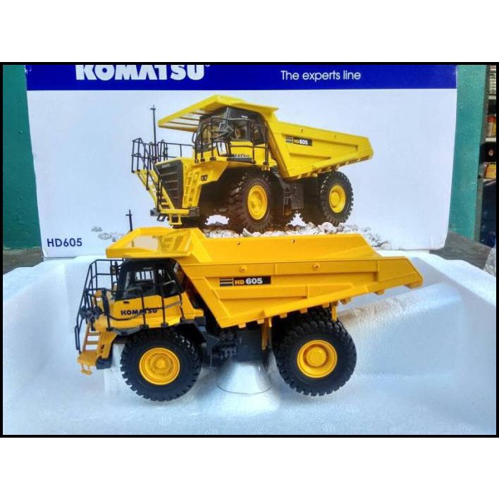 Jual Komatsu Hd605 Dump Truck Diecast Miniatur Alat Berat Truk Tambang Shopee Indonesia 3754