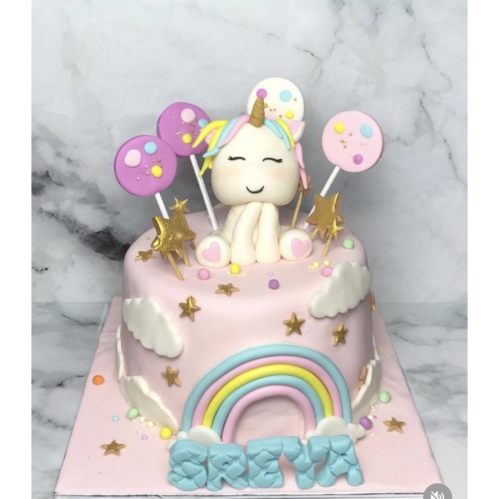 Jual Kue Ulang Tahun Unicorn Cake Ultah Unicorn Shopee Indonesia 9311