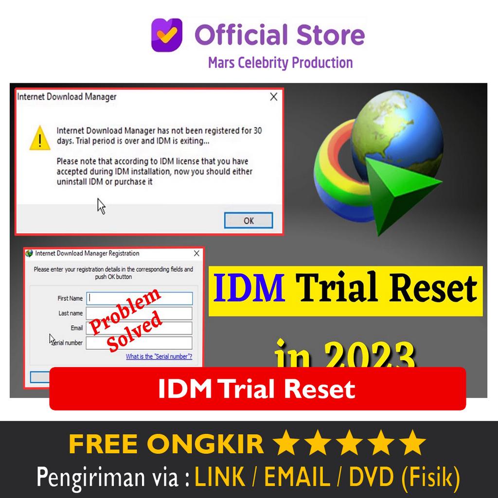 Jual Software Download Manager IDM Trial Reset PRO Full