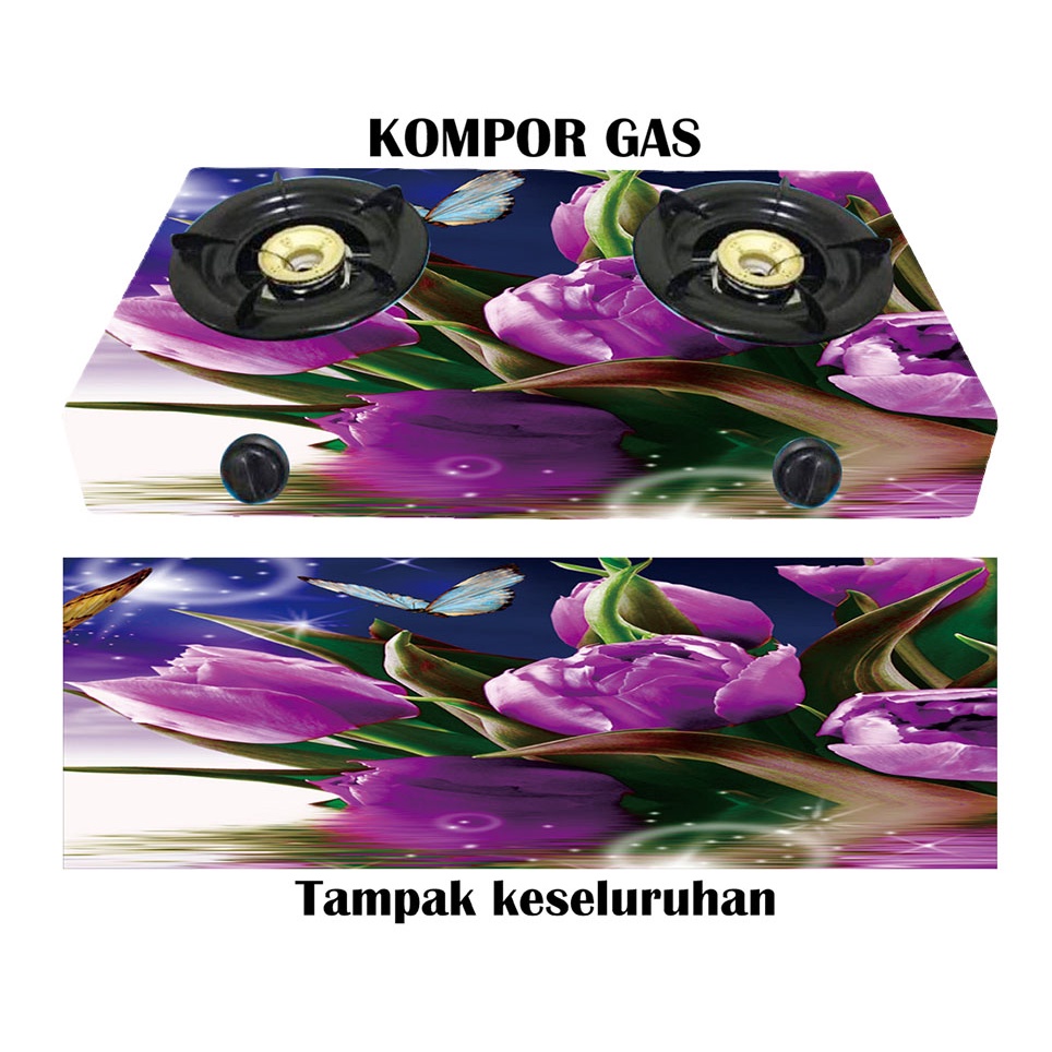 Jual Stiker Kompor 2 Tungku Motif Bunga Tulip Ungu | Shopee Indonesia