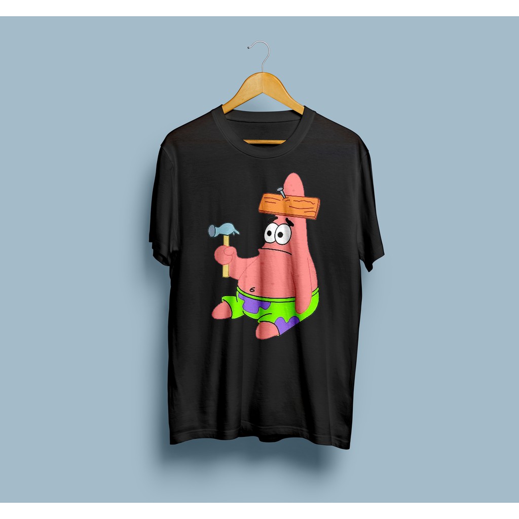 Jual KAOS DISTRO PRIA PATRICK KARTUN SPONGEBOB BAJU KOCAK PATRIK PALU ...