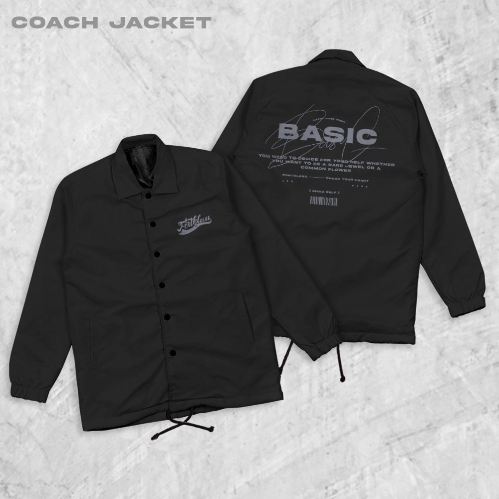 Jual Fortglass Basic Coach Jaket Pria Outwear Unisex Parasut | Shopee ...