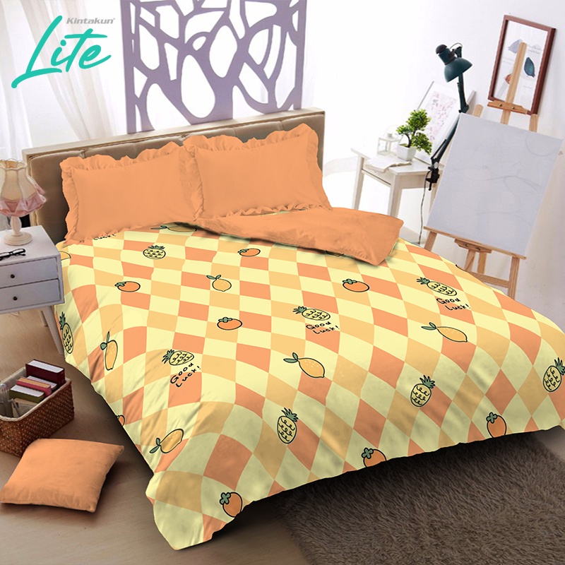 Jual Kintakun Bed Cover Set Sprei Flat 180x200 King Dluxe Lite ...