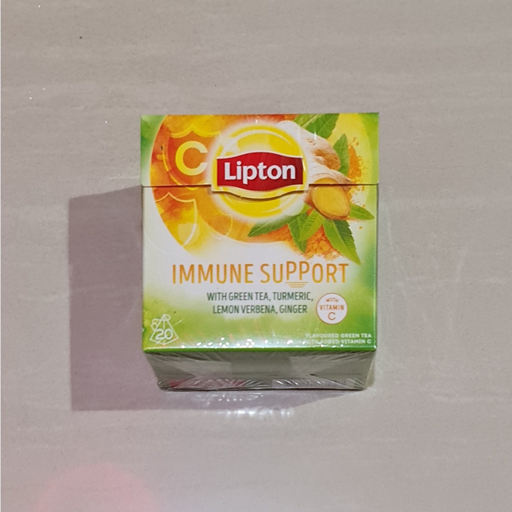 Jual Lipton Immune Support Green Tea With Vitamin C 20 x 1.5 Gram ...